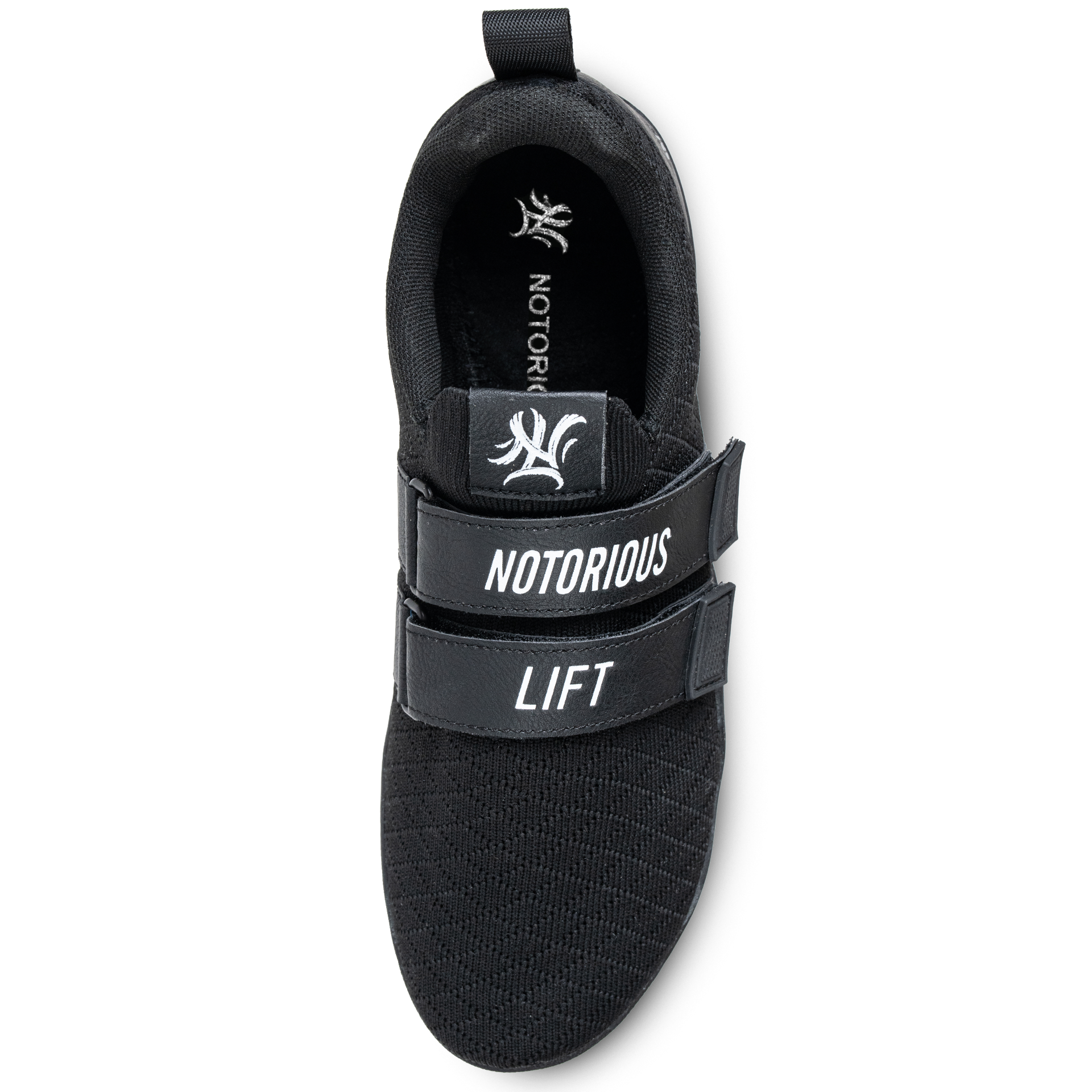 Notorious Lifters Gen 3 front view - lightweight knit upper, zero drop sole for powerlifting